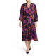 YOEK POPPY PRINT DRESS FUCHSIA 