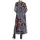 YOEK PRINTED MIDI DRESS