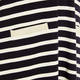 YOEK BRETON STRIPE DRESS BLACK AND WHITE 