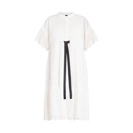 YOEK COTTON BRODERIE ANGLAIS DRESS WHITE - Plus Size Collection