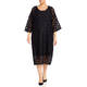 YOEK CIRCLE CROCHET DRESS BLACK