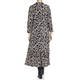YOEK PRINT SHIRT DRESS BLACK AND WHITE 