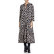 YOEK PRINT SHIRT DRESS BLACK AND WHITE 