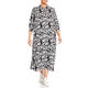 YOEK BLACK AND WHITE SHIRT DRESS