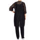 YOEK CIRCLE CROCHET DUSTER BLACK