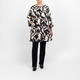 Yoek Jacquard Jacket Black and Ivory