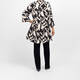 Yoek Jacquard Jacket Black and Ivory