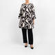Yoek Jacquard Jacket Black and Ivory