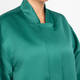 Yoek Green Satin Long Bomber Jacket