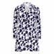 YOEK STRETCH JERSEY LEAF PRINT JACKET 