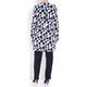 YOEK STRETCH JERSEY LEAF PRINT JACKET 