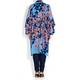 Yoek Blue Print Long Kimono