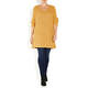 YOEK LONG KNITTED TUNIC HONEY