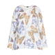 YOEK KNITTED BUTTERFLY PRINT TUNIC 