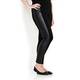 Yoek Black Leather Panel Legging