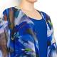 YOEK royal blue chiffon duster coat and dress ensemble