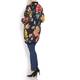 YOEK MULTICOLOUR FLORAL PRINT JACKET &VEST