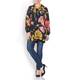 YOEK MULTICOLOUR FLORAL PRINT JACKET &VEST