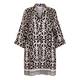 YOEK LINEN TILE PRINT BLAZER BLACK AND WHITE