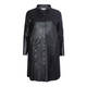 YOEK LONG LEATHER SHIRT WITH POCKETS