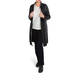 YOEK LONG LEATHER SHIRT WITH POCKETS