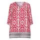 YOEK TILE PRINT TUNIC RED