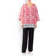 YOEK TILE PRINT TUNIC RED