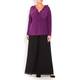 YOEK CROSSOVER RUFFLE TOP