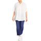 YOEK BRODERIE ANGLAIS SHIRT WHITE