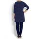 YOEK navy polka dot jersey Tunic