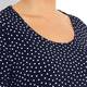 YOEK navy polka dot jersey Tunic