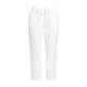 Yoek Pull on Linen Trousers White