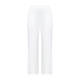 Yoek Pull on Wide Leg Stretch Jersey Trouser White