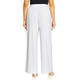 Yoek Pull on Wide Leg Stretch Jersey Trouser White