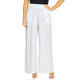 Yoek Pull on Wide Leg Stretch Jersey Trouser White