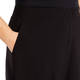 Yoek Wide Leg Jersey Pull On Trouser Black