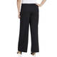 YOEK WIDE LEG PULL-ON PINSTRIPE TROUSER BLACK