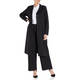 YOEK LONG PINSTRIPE JACKET BLACK