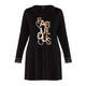 YOEK STRETCH JERSEY EMBELLISHED LOGO TOP