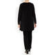 YOEK STRETCH JERSEY EMBELLISHED LOGO TOP