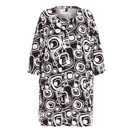 YOEK TUNIC BLACK AND WHITE  - Plus Size Collection