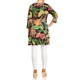 Yoek Leaf Print Shirt Multi-Colour 