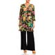 Yoek Leaf Print Shirt Multi-Colour 