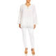 Yoek Pure Linen Tunic White