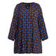 Yoek Moroccan Print Tunic Cobalt and Brown