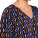 Yoek Moroccan Print Tunic Cobalt and Brown