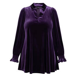 Plus size velvet tunic shop