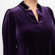 Yoek Velour Tunic Purple 