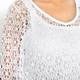 BEIGE fringed white cotton TUNIC