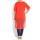 YOEK red chiffon lined Tunic with long back